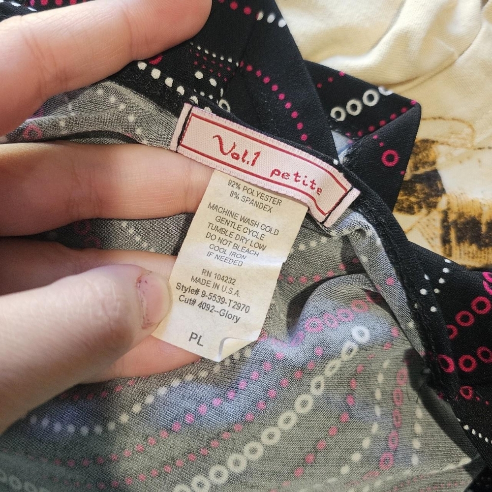 Vintage y2k 2000s whimsigoth fairy ruffle bust cap sleeve blouse - Picture 4 of 4